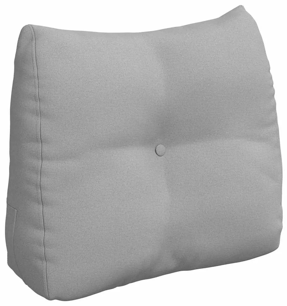 vidaXL Μαξιλάρι Πλάτης Σκίουρος Γκρί 60 x 24 x 50 εκ ύφασμα