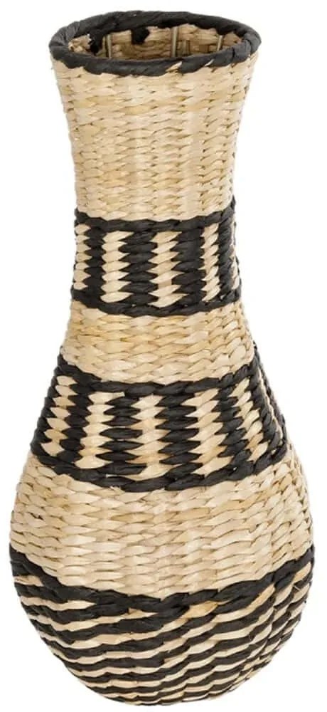 Βάζο Πλεκτό Montmartre 21227 20x20x42cm Beige-Black GloboStar Ξύλο