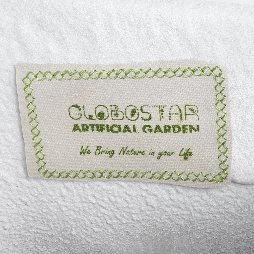 GloboStar® Artificial Garden ALBEROBELLO 20738 Επιδαπέδιο Πολυεστερικό Τσιμεντένιο Κασπώ Γλάστρα - Flower Pot Λευκό Μ58 x Π30 x Υ90cm