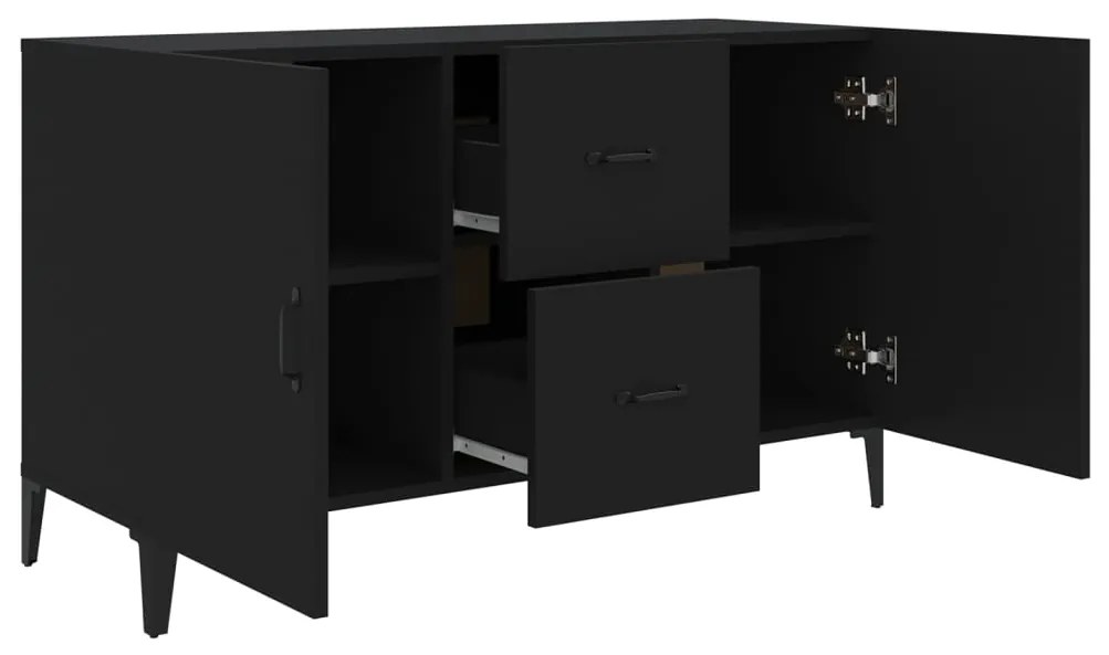 vidaXL Ντουλάπι Μαύρο 100x36x60 εκ. από Επεξεργασμένο Ξύλο