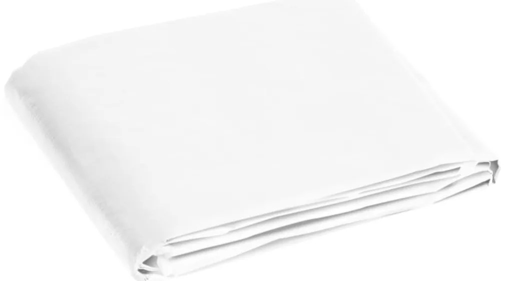 vidaXL Μουσαμάς Λευκός 180 γρ./μ.² 8x12 μ. από HDPE