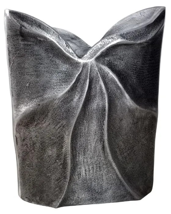 Βάζο Αλουμινίου Iwa 1 022131 23x8xH30cm Antique Silver Aluminium