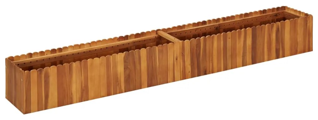 vidaXL Ζαρντινιέρα Υπερυψωμένη 200 x 30 x 25 εκ. Μασίφ Ξύλο Ακακίας
