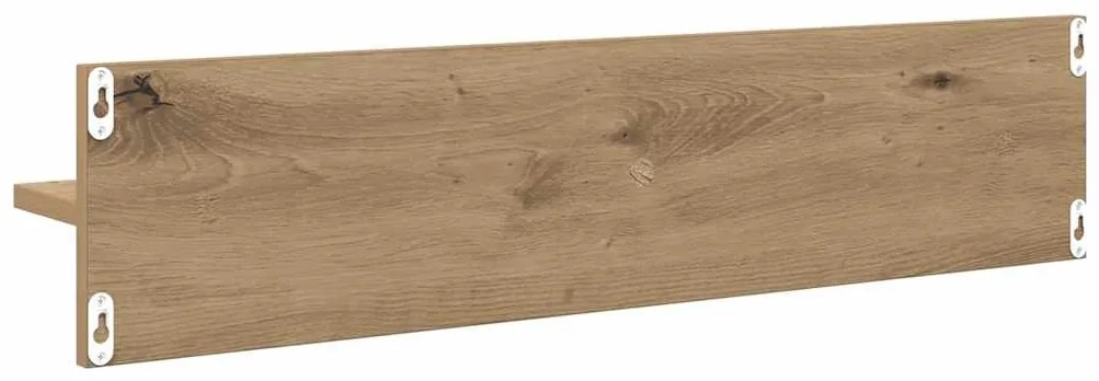 vidaXL Ράφια Τοίχου με ράφι 4 pcs Artisan Oak 80 x 11,5 x 18 εκ