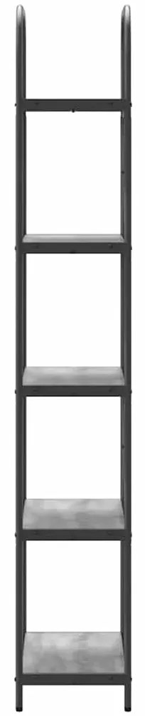 vidaXL Ράφι Βιβλίων Γκρι sonoma 60 x 30 x 183 εκ Επεξεργασμένο ξύλο