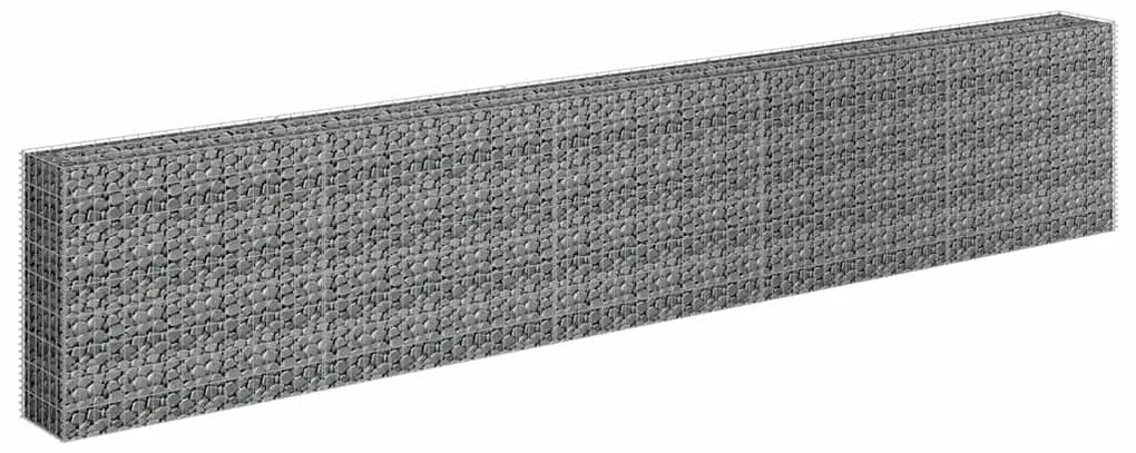 vidaXL Συρματοκιβώτιο-Γλάστρα Υπερυψωμένη 450x30x90 εκ. Γαλβ. Χάλυβας