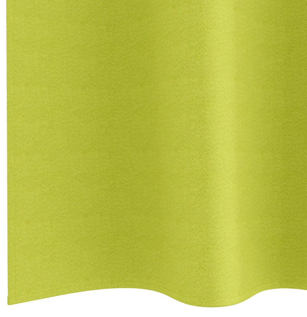 vidaXL Κουρτίνες με κουρτίνες 2 pcs Λαχανί 140 x 140 cm Πολυεστέρας
