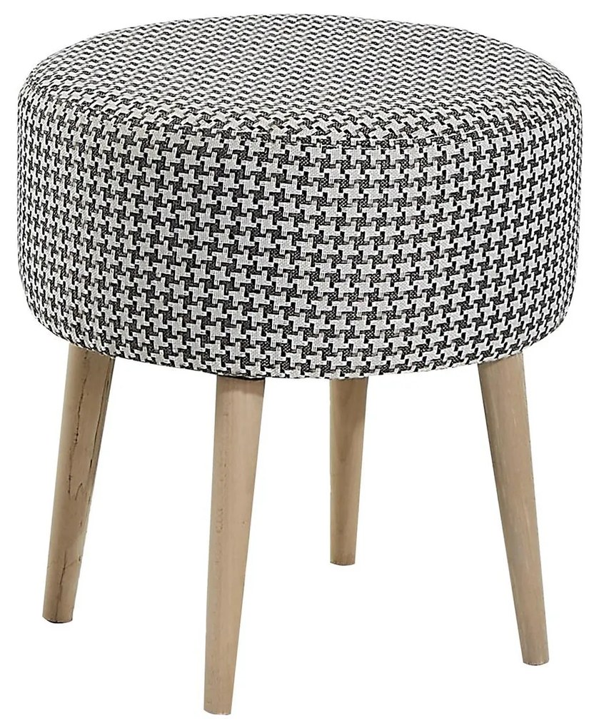 Σκαμπό  ADA Houndstooth Fume Ύφασμα 40x43cm