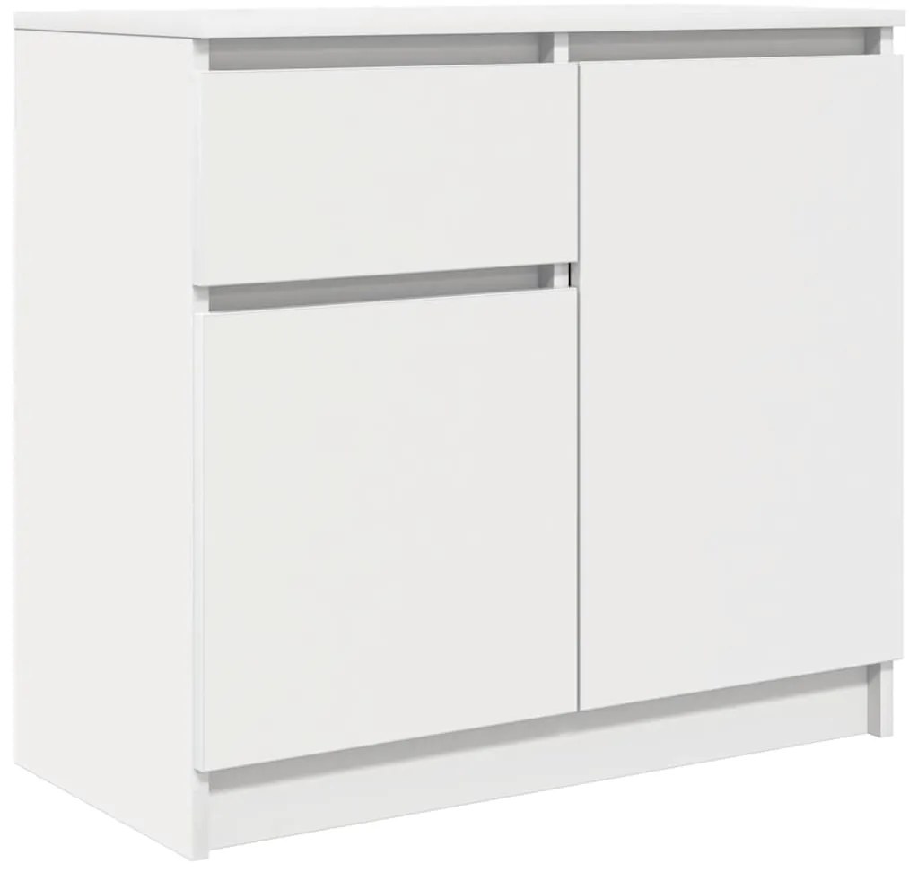 vidaXL Συρταριέρα με Συρτάρια Λευκή 71x35x65 εκ. από Επεξ. Ξύλο