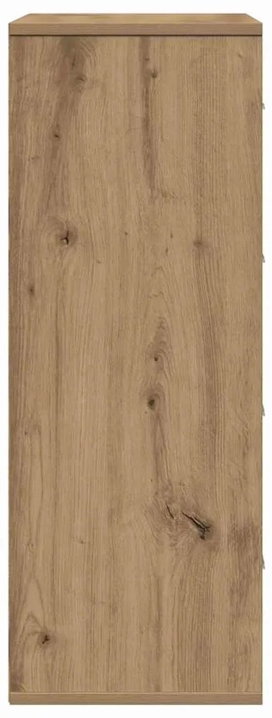 vidaXL Πλαϊνό γραφείο artisan δρυς 60 x 31 x 84 εκ Επεξεργασμένο ξύλο