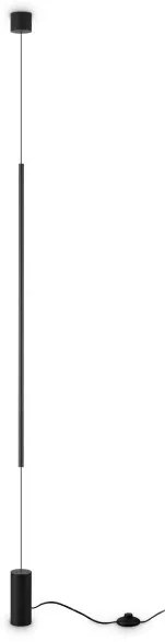 Φωτιστικό Δαπέδου-Οροφής LED 14W Μαύρο 2700Κ 7m Filo 341125 Ideal Lux 341125
