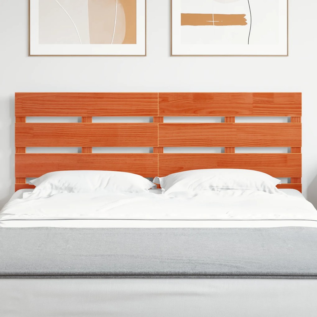 vidaXL Κεφαλάρι Καρυδί 160 εκ Solid Wood Πεύκο
