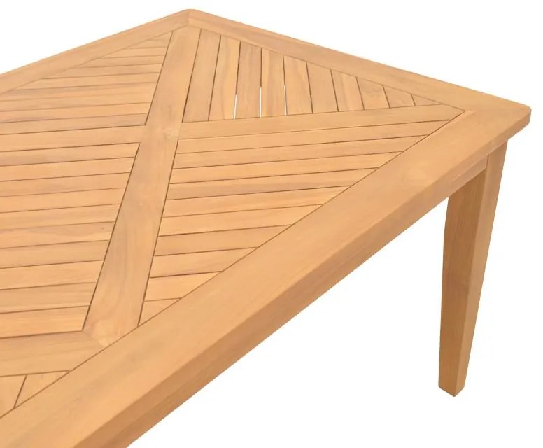 Τραπέζι Mady teak ξύλο σε φυσική απόχρωση 200x100x75εκ