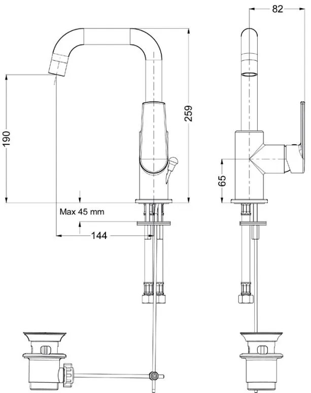 Μπαταρία νιπτήρος Eurorama Slot II