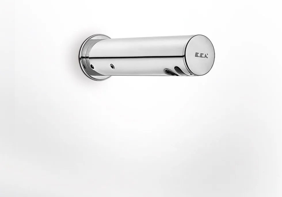 Serel / ECA 108109004 Chrome Μπαταρία Νιπτήρος Εντοιχισμού Ηλεκτρονική, Μονής Ροής