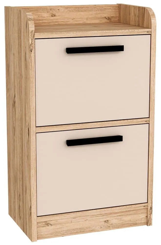 Κομοδίνο Luses 550ARN2608 45x29,6x79,4cm Pine-Beige