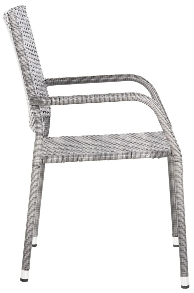 Καρέκλα - Πολυθρόνα MORNER C6074.02 Μεταλλική με Γκρί Rattan 55x58x87Υ εκ. 55x58x87 εκ.