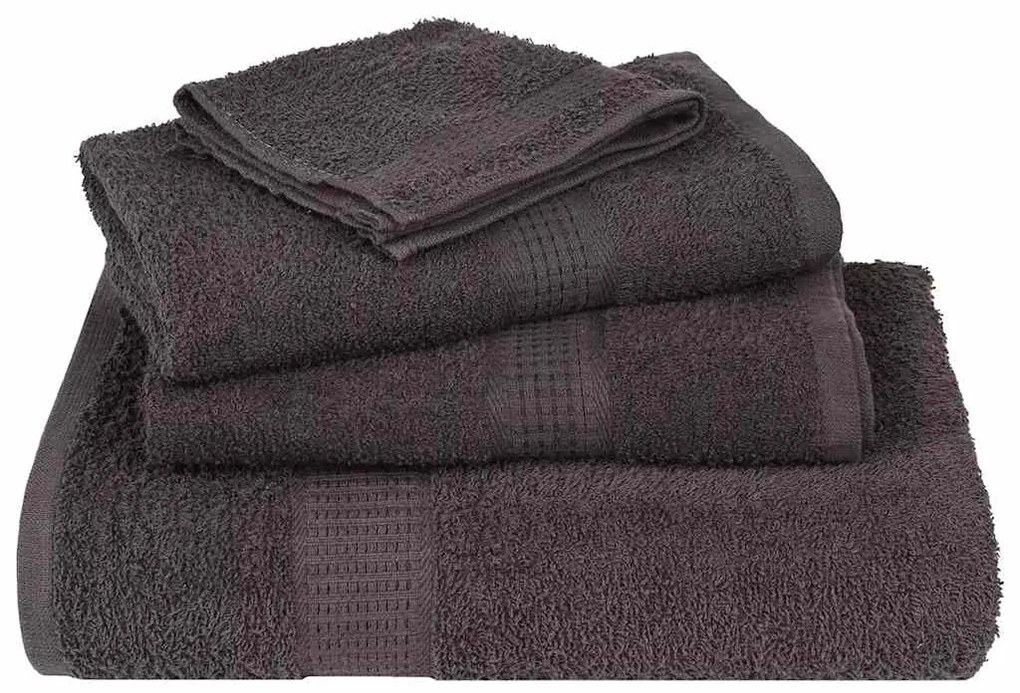 vidaXL Πετσέτες FROGN 4 τεμ. Ανθρακί 100x200 εκ. 360 γρ./μ²