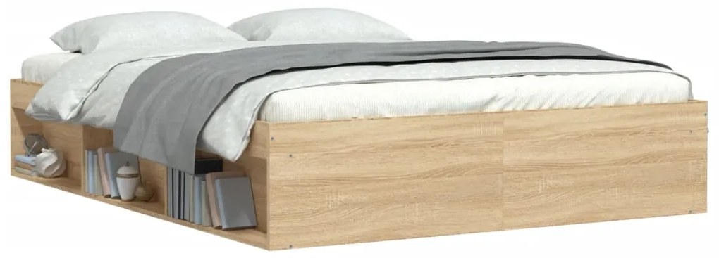 Πλαίσιο Κρεβατιού Sonoma Δρυς 150 x 200 εκ. King Size 3203868