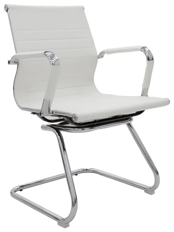 Intrahome Καρέκλα γραφείου επισκέπτη Valter Intrahome λευκό pu 55.5x48x88εκ | SKU: INTRAPA-388111115