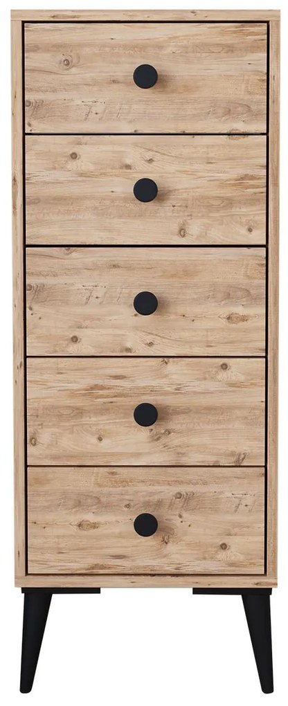 Συρταριέρα ArteLibre AMARI Δρυς Μοριοσανίδα 43x43x114cm