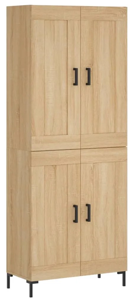 vidaXL Ντουλάπι Sonoma δρυς 69,5 x 34 x 180 εκ. από Επεξεργασμένο Ξύλο