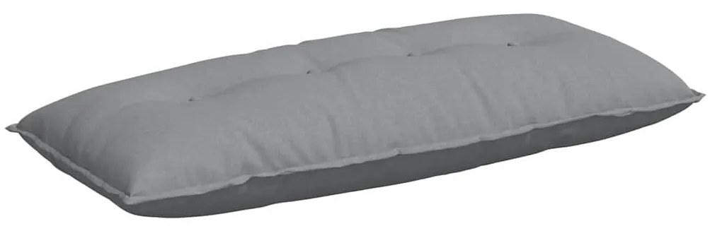 vidaXL Μαξιλάρι Πλάτης Ανοιχτό γκρι 120 x 19 x 50 εκ ύφασμα