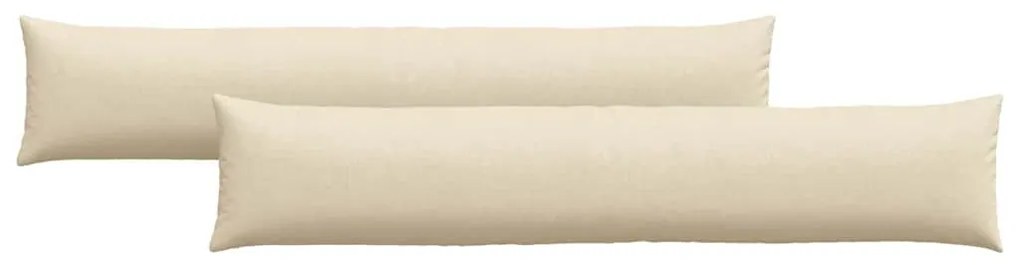 vidaXL Μαξιλάρι Καναπέ 2 pcs Κρεμ 200 x 40 εκ. ύφασμα