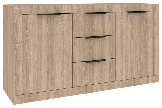 Μπουφές Doha σε sonoma απόχρωση 150x45x80.5εκ Υλικό: CHIPBOARD 361-000100