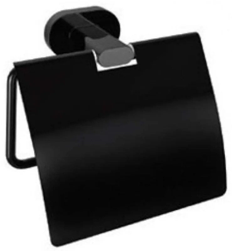 Χαρτοθήκη New Oval 75051-B Black Karag Brass