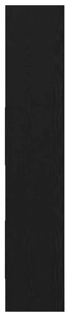 vidaXL Βιβλιοθήκη Μαύρη Οξυά 40 x 35 x 180 εκ. Επεξεργασμένο ξύλο