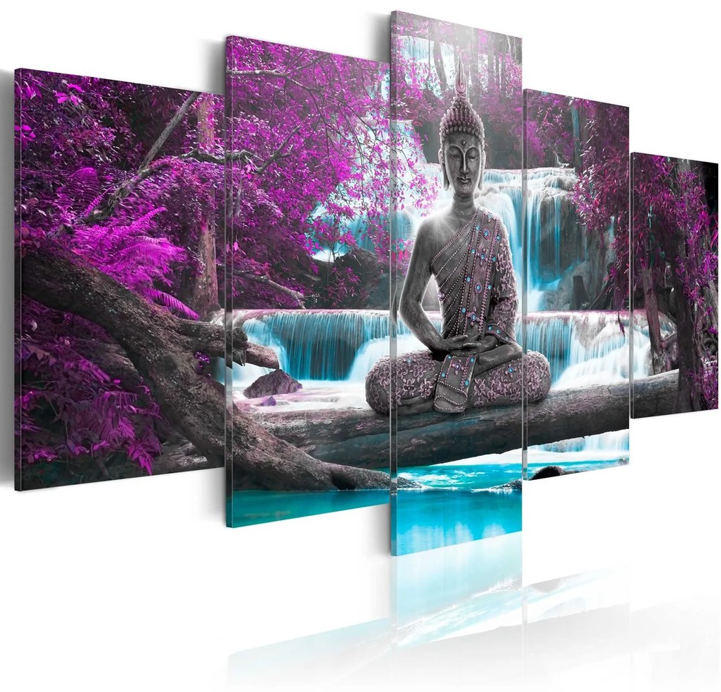 Πίνακας - Waterfall and Buddha 200x100