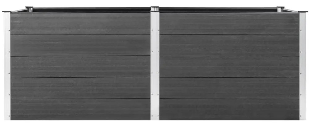 vidaXL Ζαρντινιέρα Υπερυψωμένη Γκρι 250 x 50 x 91 εκ. από WPC