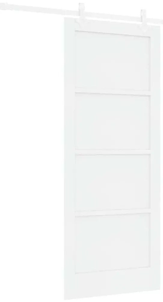 vidaXL Συρόμενη Πόρτα Χειροκίνητος Λευκό 83 x 202 εκ.