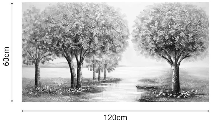 Πίνακας σε καμβά Forest I Inart 120x3x60εκ