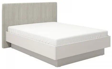 ΔΙΠΛΟ ΚΡΕΒΑΤΙ LUCCA 180 CASHMERE ΧΡΩΜΑ ME ΜΠΕΖ ΥΦΑΣΜΑ 198x214x115εκ 11014712