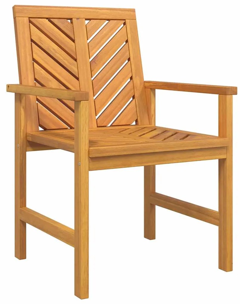 vidaXL Σέτ φαγητού για κήπο 6 pcs Καφέ Στερεό Ξύλο Ακακίας