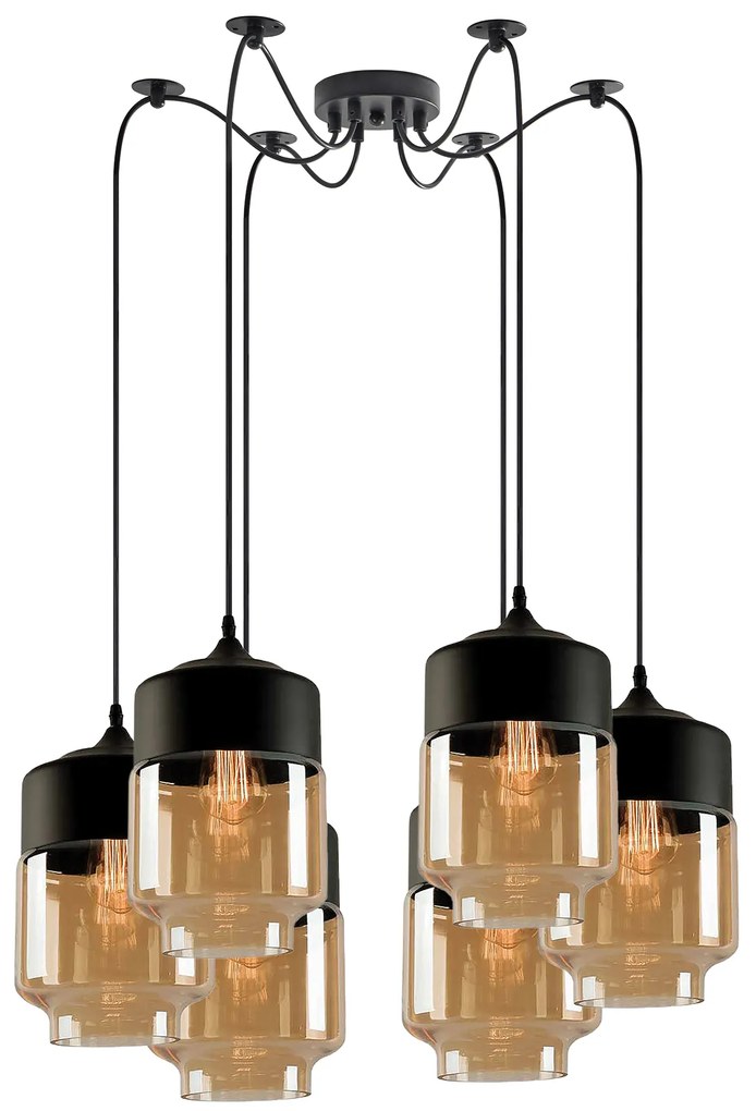 SE21-HN-18-30-BL6+ GABY Honey Glass Pendant+ HOMELIGHTING 77-8792