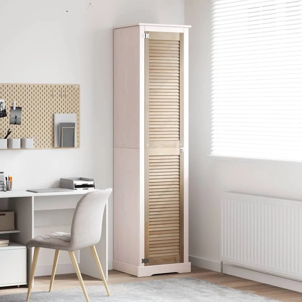 vidaXL Πόρτα Ντουλάπας Φυσικό 140.5 x 2.1 x 49.5 cm Μασίφ ξύλο πεύκου