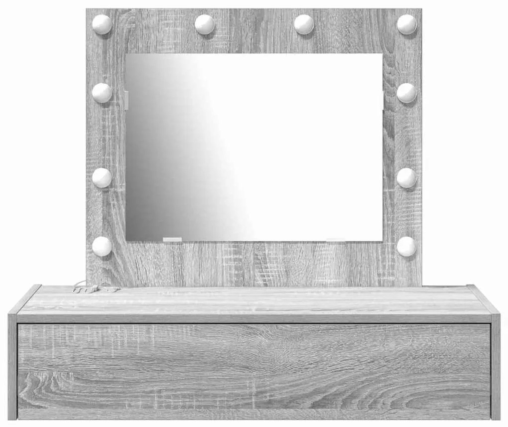 vidaXL Τραπέζι περιποίησης Γκρι 83 x 40 x 70 εκ Επεξεργασμένο ξύλο