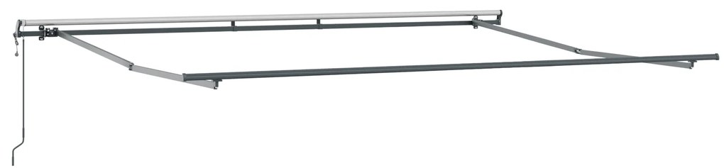 vidaXL Αυτόματη Ανασυρόμενη Τέντα Μαύρη 500x300 cm