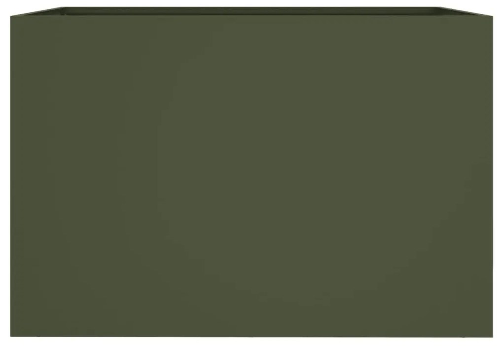 Ζαρντινιέρα Λαδί 62x47x46 εκ. από Χάλυβα Ψυχρής Έλασης - Πράσινο