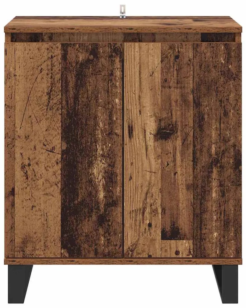 vidaXL Πλαϊνό γραφείο Παλιό Ξύλο 60 x 35 x 70 cm Επεξεργασμένο ξύλο