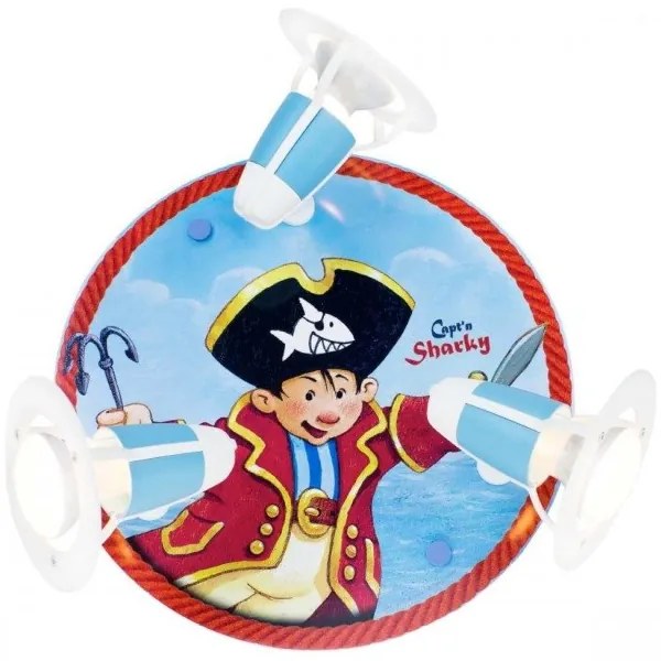 Σποτ Φωτιστικό Οροφής Μπλε Πειρατής Capt'n Sharky 130841 Elobra-130841-Μπλε 130841