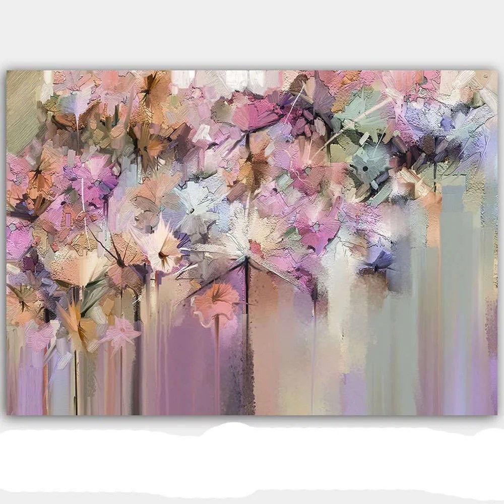 Πίνακας Καμβάς 529TCR1718 70x50cm Multi Wallity Οριζόντιοι Wood, Canvas