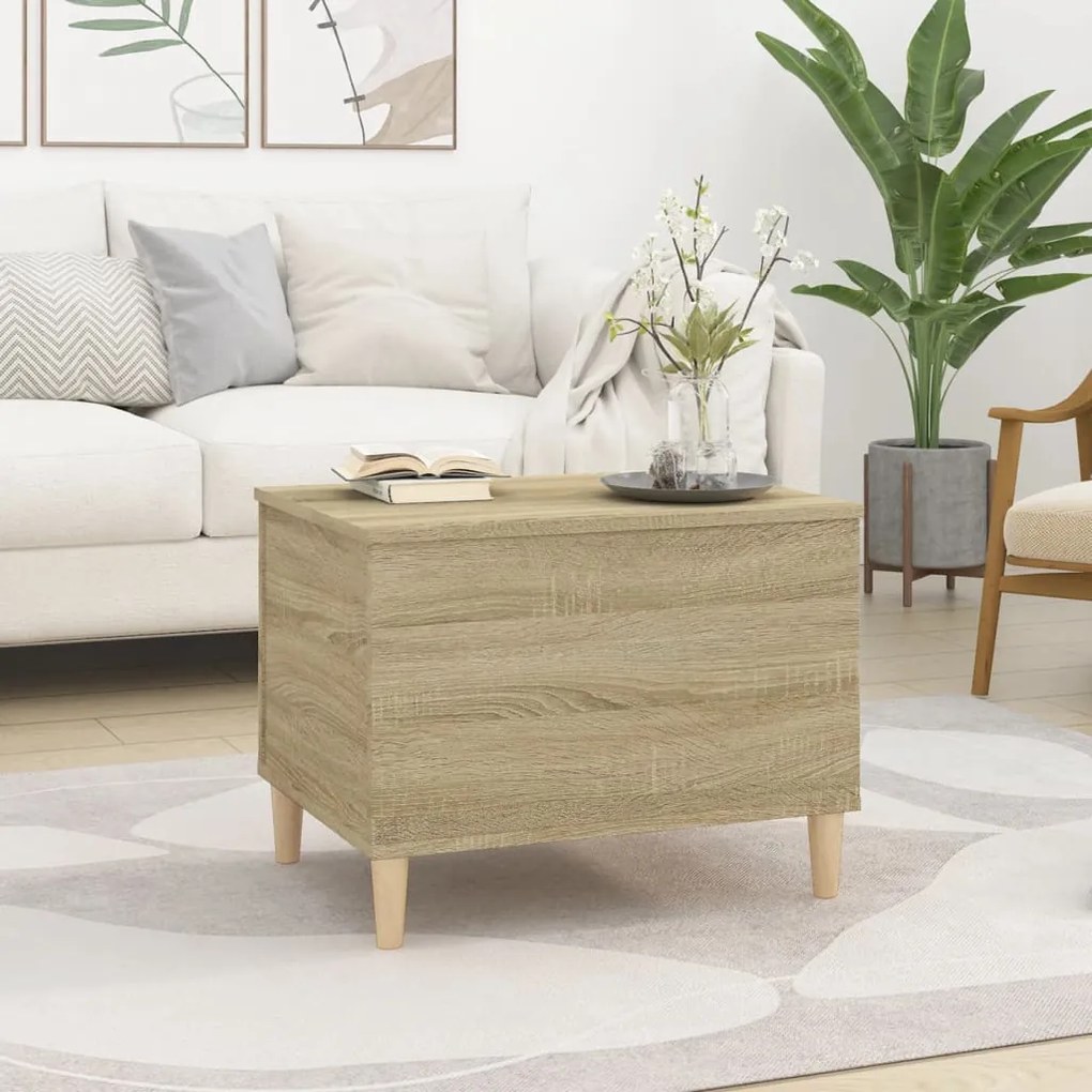 vidaXL Τραπεζάκι Σαλονιού Sonoma Δρυς 60x44,5x45εκ. Επεξεργασμένο Ξύλο