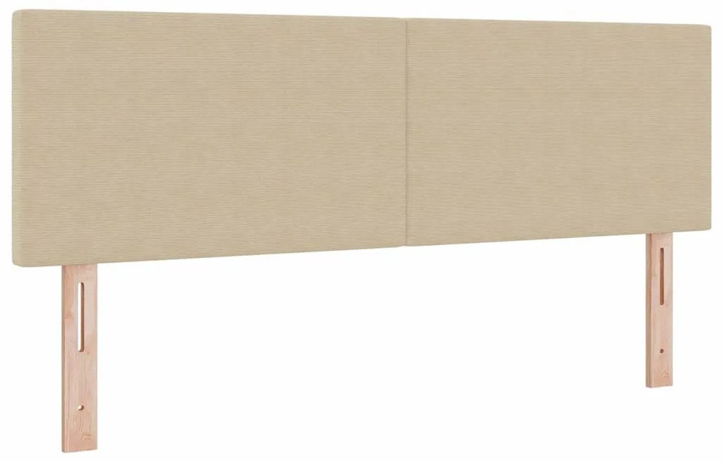 vidaXL LED κεφαλάρι με φώτα λωρίδας LED Γκρι Πράσινο 144 cm ύφασμα