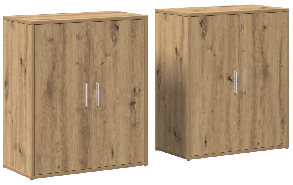 vidaXL Highboard 2 pcs artisan δρυς 60 x 31 x 70 εκ Επεξεργασμένο ξύλο
