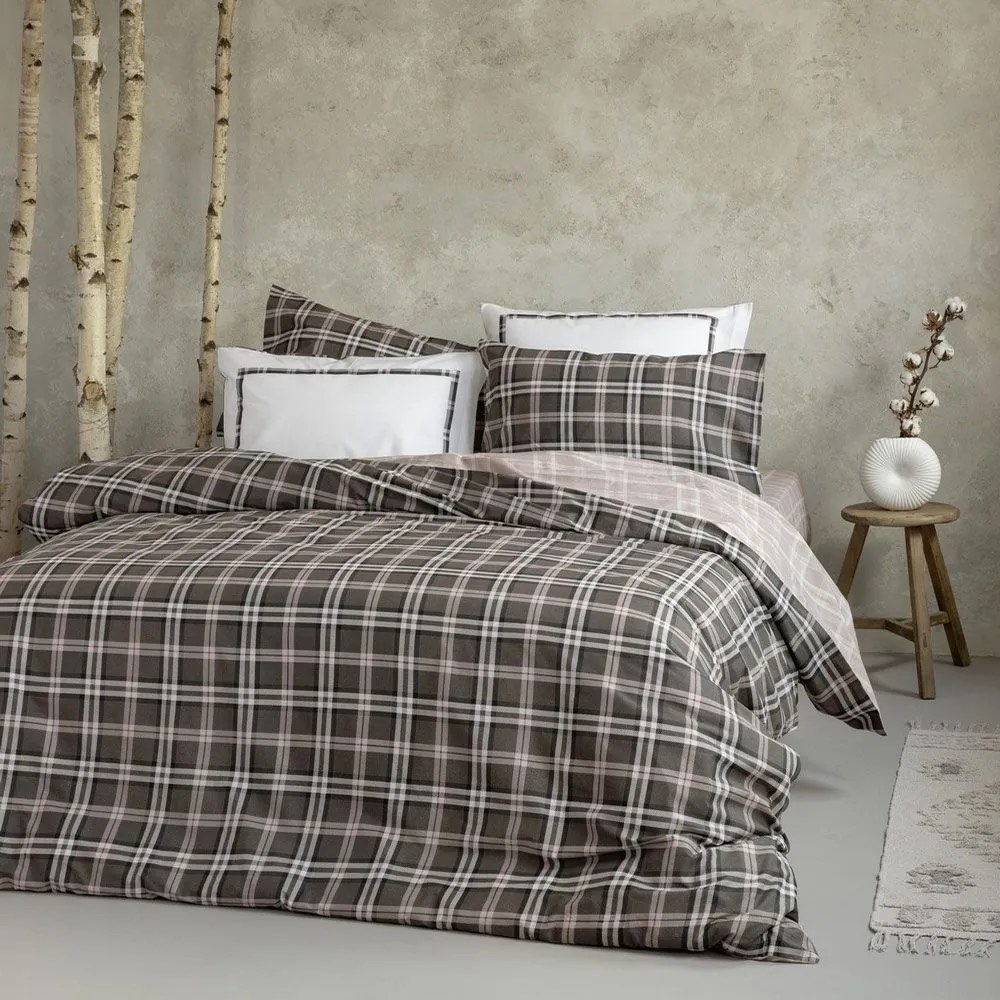 Σεντόνια Calida (Σετ 4τμχ) Greige Nima Υπέρδιπλo 240x260cm 100% Cotton