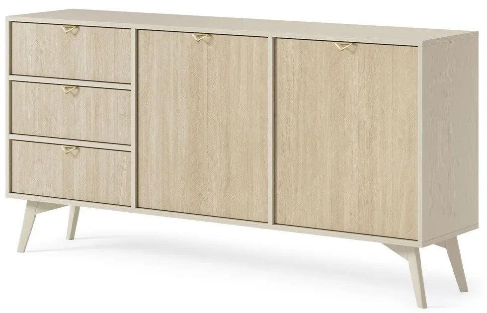 Μπουφές Με Συρτάρια Forest KSZ158 158x80x38cm Beige Μελαμίνη